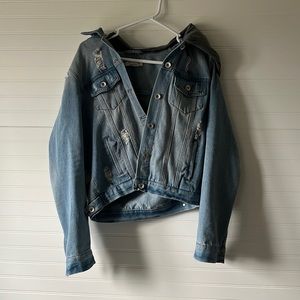 Hooded Jean Jacket